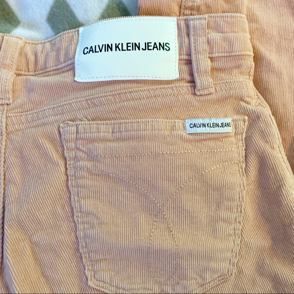 Calvin Klein Jeans Pink Mid Rise Skinny Corduroys - Picture 6 of 7